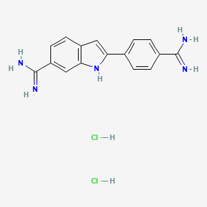 molecular formula C16H16ClN5 B1669816 4',6-Diamidino-2-phenylindole hydrochloride CAS No. 28718-90-3