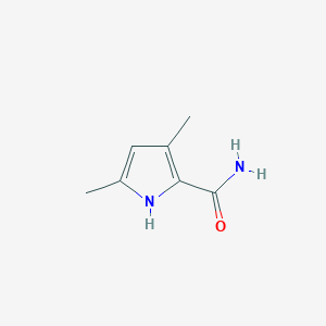 molecular formula C7H10N2O B166982 3,5-dimethyl-1H-pyrrole-2-carboxamide CAS No. 131475-05-3
