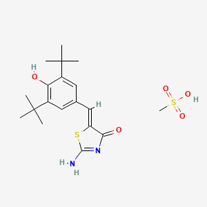 molecular formula C19H28N2O5S2 B1669827 Darbufelone (mesylate) CAS No. 139340-56-0