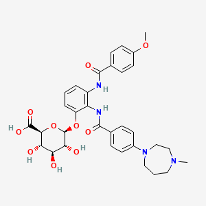molecular formula C33H38N4O10 B1669830 Darexaban glucuronide 