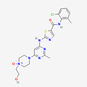 molecular formula C22H26ClN7O3S B1669835 Dasatinib N-oxide CAS No. 910297-52-8
