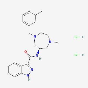 N-(1-Methyl-4-(3-methylbenzyl)hexahydro-1H-1,4-diazepin-6-yl)-1H-indazole-3-carboxamide dihydrochloride