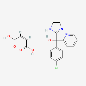 molecular formula C19H18ClN3O5 B1669845 Dazadrol maleate CAS No. 25387-70-6