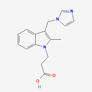 molecular formula C16H17N3O2 B1669846 Dazmegrel CAS No. 76894-77-4