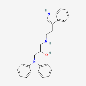 1-((2-(1H-Indol-3-yl)ethyl)amino)-3-(9H-carbazol-9-yl)-propan-2-ol