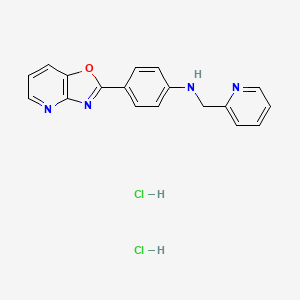 molecular formula C18H16Cl2N4O B1669870 DC07090 Dihydrochloride CAS No. 1158264-37-9
