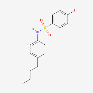 molecular formula C16H18FNO2S B1669872 N-(4-butylphenyl)-4-fluorobenzenesulfonamide CAS No. 346692-04-4