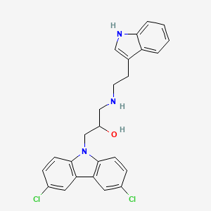 1-(3,6-dichloro-9-carbazolyl)-3-[2-(3H-indol-3-yl)ethylamino]-2-propanol