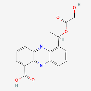 6-(1-((Hydroxyacetyl)oxy)ethyl)-1-phenazinecarboxylic acid