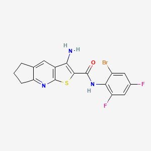 molecular formula C17H12BrF2N3OS B1669879 DC_AC50 