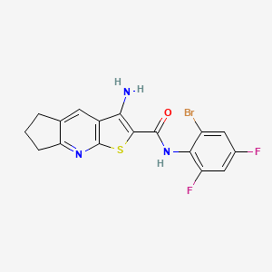 3-amino-N-(2-bromo-4,6-difluorophenyl)-6,7-dihydro-5H-cyclopenta[b]thieno[3,2-e]pyridine-2-carboxamide