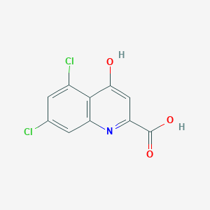molecular formula C10H5Cl2NO3 B1669893 5,7-Dichlorokynurenic Acid CAS No. 131123-76-7