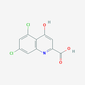molecular formula C10H5Cl2NO3 B1669893 5,7-Dichlorokynurenic acid CAS No. 131123-76-7