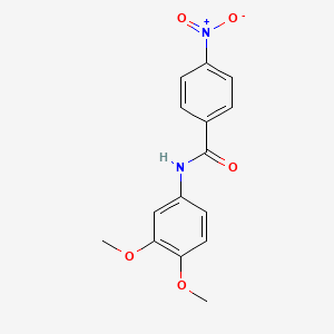 molecular formula C15H14N2O5 B1669902 N-(3,4-dimethoxyphenyl)-4-nitrobenzamide CAS No. 178803-91-3