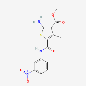 Methyl 2-amino-4-methyl-5-[(3-nitrophenyl)carbamoyl]thiophene-3-carboxylate