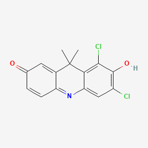 molecular formula C15H11Cl2NO2 B1669907 1,3-dichloro-7-hydroxy-9,9-dimethyl-9H-acridin-2-one CAS No. 118290-05-4