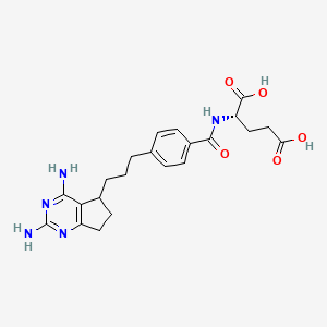 molecular formula C22H27N5O5 B1669910 DDCPPB-Glu CAS No. 149325-95-1