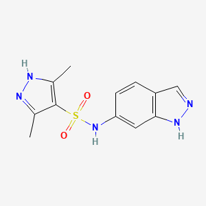 N-(1H-indazol-6-yl)-3,5-dimethyl-1H-pyrazole-4-sulfonamide