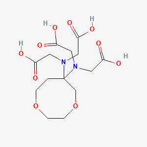 molecular formula C14H24N2O10 B1669921 2-[[6-[Bis(carboxymethyl)amino]-1,4-dioxocan-6-yl]-(carboxymethyl)amino]acetic acid CAS No. 80480-43-9