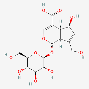 molecular formula C16H22O11 B1669930 去乙酰阿斯佩鲁洛酸 CAS No. 14259-55-3