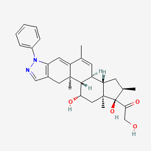molecular formula C30H36N2O4 B1669951 Deacylcortivazol CAS No. 4906-84-7