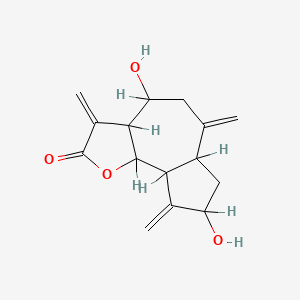 Azuleno(4,5-b)furan-2(3H)-one, decahydro-4,8-dihydroxy-3,6,9-tris(methylene)-, (3aR-(3aalpha,4alpha,6aalpha,8beta,9aalpha,9bbeta))-