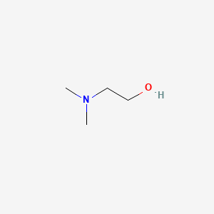 molecular formula C4H11NO<br>C4H11NO<br>(CH3)2NCH2CH2OH B1669961 Dimethylaminoethanol CAS No. 108-01-0