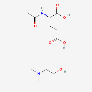 molecular formula C11H22N2O6 B1669962 Deanol aceglumate CAS No. 3342-61-8