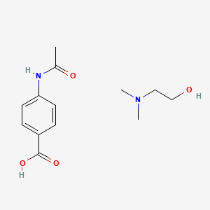 molecular formula C13H20N2O4 B1669963 Deanol acetamidobenzoate CAS No. 3635-74-3