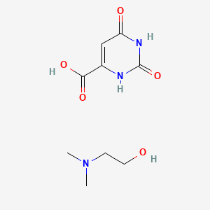molecular formula C9H15N3O5 B1669967 Deanol orotate CAS No. 1446-06-6