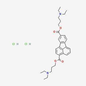 Bis(3-(diethylamino)propyl) 3,9-fluoranthenedicarboxylate dihydrochloride