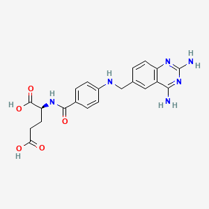 molecular formula C21H22N6O5 B1669970 Deazaminopterin CAS No. 18921-68-1