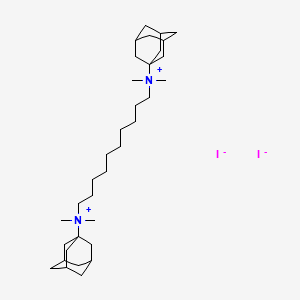 molecular formula C34H62I2N2 B1669997 Decadonium CAS No. 26660-76-4