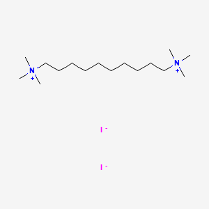 molecular formula C16H38IN2+ B1670009 Trimethyl-[10-(trimethylazaniumyl)decyl]azanium;iodide CAS No. 1420-40-2