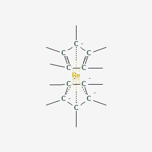 molecular formula C20H30Re-6 B1670012 Decamethylrhenocene CAS No. 98814-97-2
