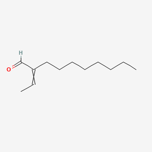 molecular formula C11H23NO3S B1670019 Decanal, 2-ethylidene- CAS No. 64825-20-3