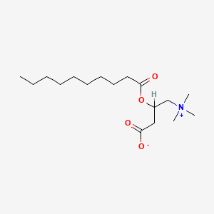 molecular formula C17H33NO4 B1670086 Decanoylcarnitine CAS No. 1492-27-9