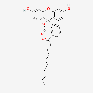 molecular formula C30H30O6 B1670089 Decanoyl fluorescein CAS No. 7274-07-9