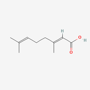 molecular formula C10H16O2 B1670093 香叶酸 CAS No. 459-80-3