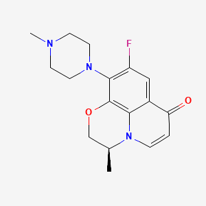 molecular formula C17H20FN3O2 B1670107 Descarboxyl Levofloxacin CAS No. 178964-53-9