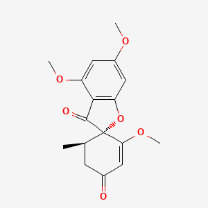 molecular formula C17H18O6 B1670131 2',4,6-Trimethoxy-6'-methyl-3H-spiro[1-benzofuran-2,1'-cyclohex[2]ene]-3,4'-dione CAS No. 3680-32-8