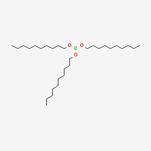molecular formula C30H63BO3 B1670164 Boric acid (H3BO3), tris(decyl) ester CAS No. 20236-81-1
