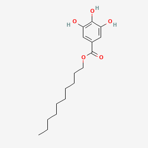 molecular formula C17H26O5 B1670176 癸基3,4,5-三羟基苯甲酸酯 CAS No. 19198-75-5