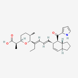 molecular formula C29H39NO4 B1670185 Deethylindanomycin CAS No. 106803-22-9
