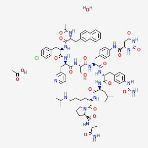 molecular formula C84H107ClN18O18 B1670189 Degarelix Acetate CAS No. 934246-14-7