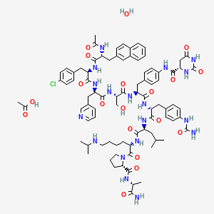 molecular formula C84H107ClN18O18 B1670189 Degarelix acetate hydrate CAS No. 934246-14-7