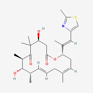 molecular formula C27H39NO5S B1670193 (E)-9,10-Didehydroepothilone D CAS No. 350493-61-7