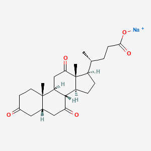 molecular formula C24H33NaO5 B1670196 Sodium dehydrocholate CAS No. 145-41-5