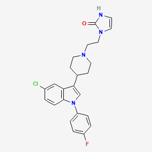 molecular formula C24H24ClFN4O B1670208 Dehydrosertindole CAS No. 173294-84-3
