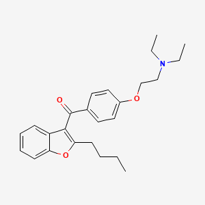 molecular formula C25H31NO3 B1670209 Deiodoamiodarone CAS No. 23551-25-9
